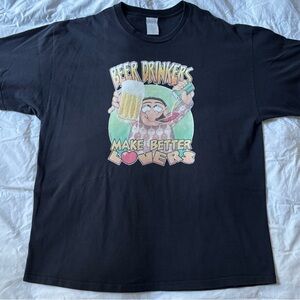 Vintage funny Beer Drinkers Make Better Lovers Tshirt sz 2xl